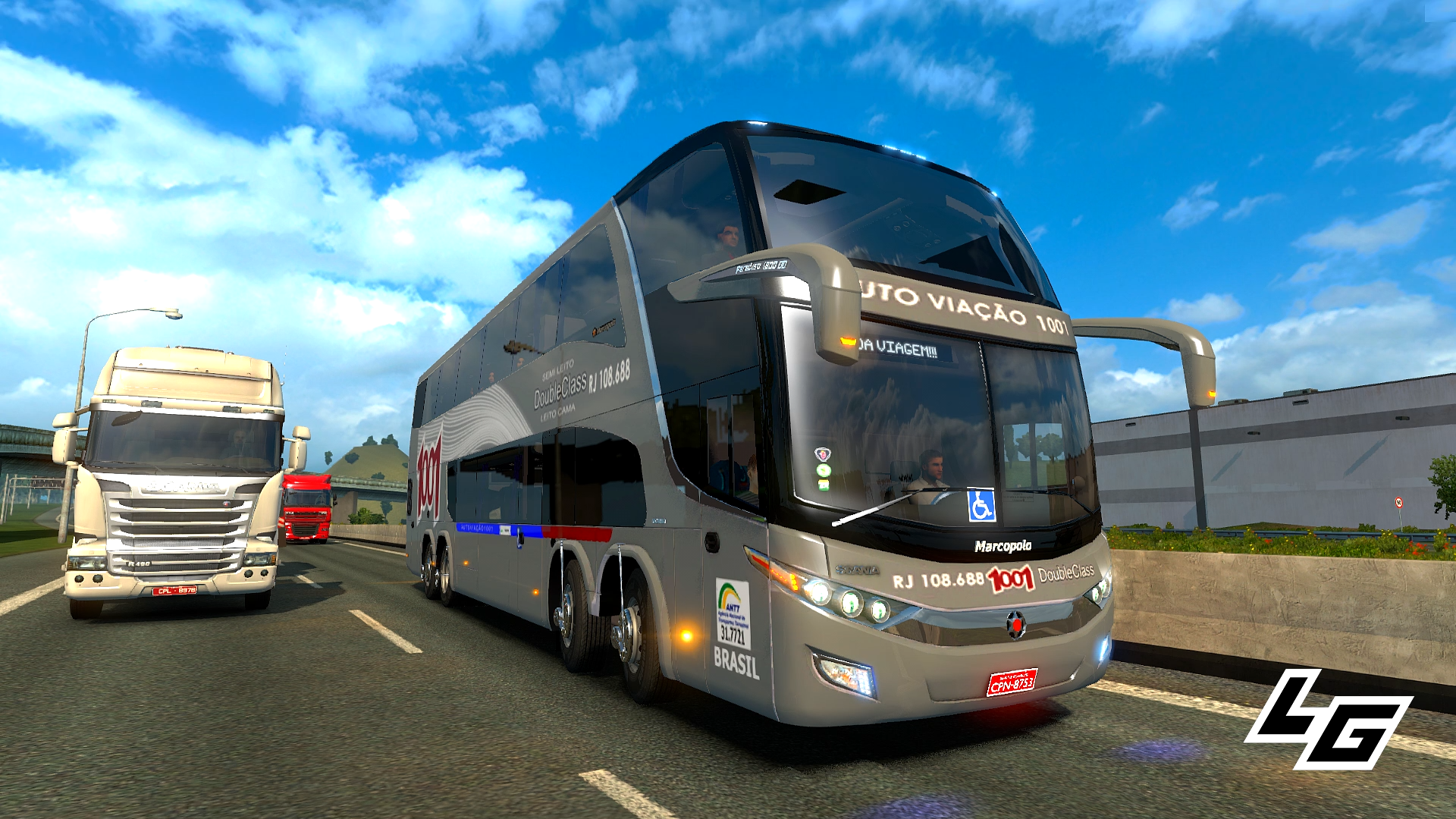 Euro Truck Simulator 2 - Viagem de Ônibus 