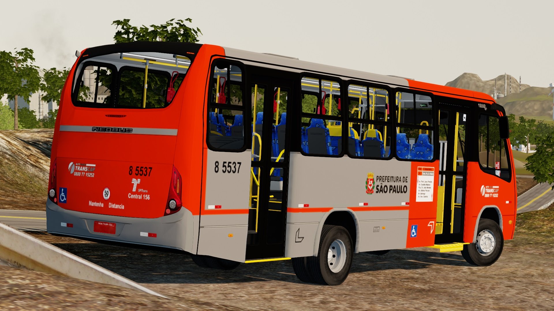 CHUVA FORTE + NEOBUS THUNDER 2016 MB LO 916 - ≪PROTON BUS