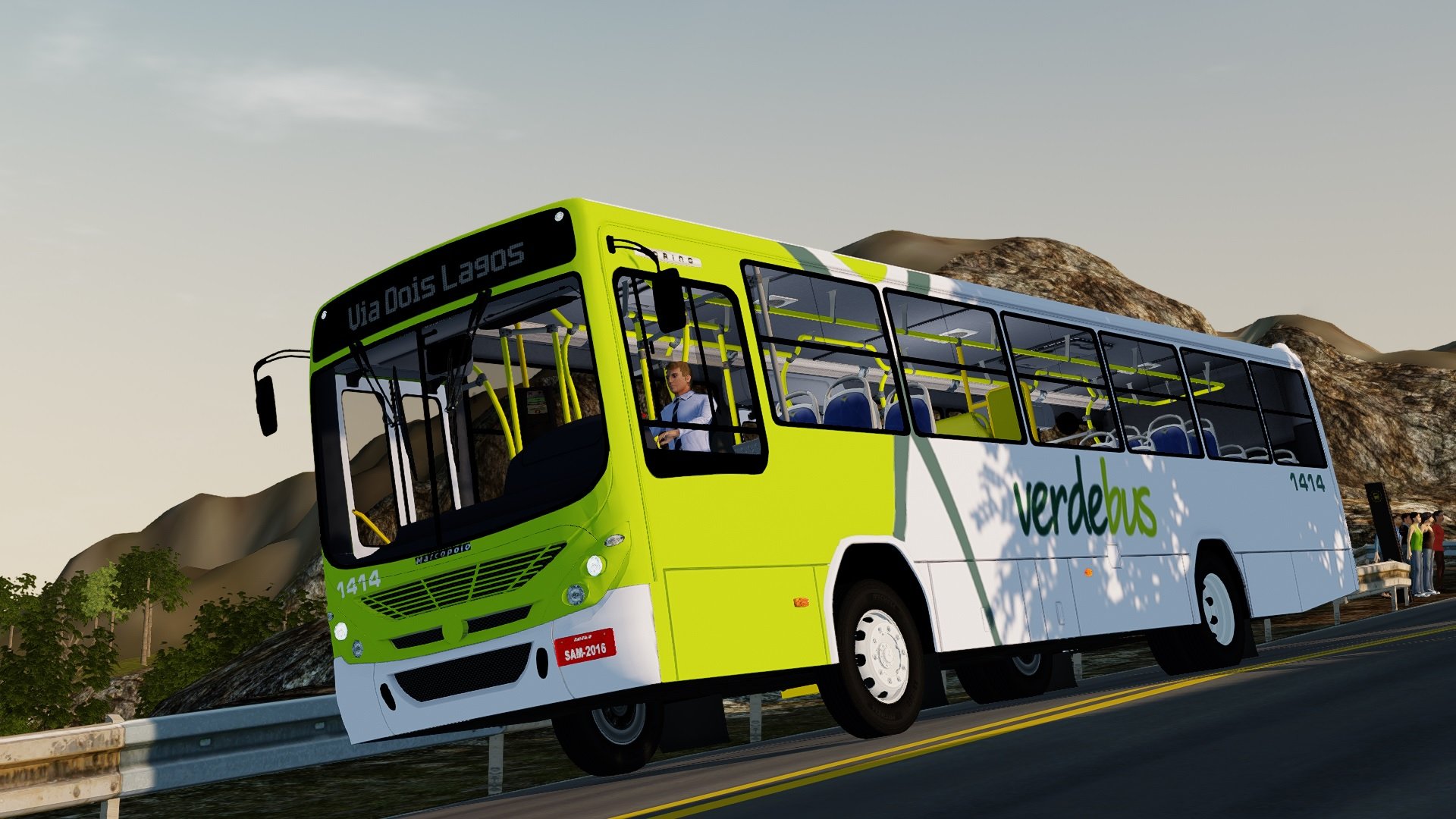 🟡proton bus simulator - ônibus velho na rota! mb of-1519! + skin 