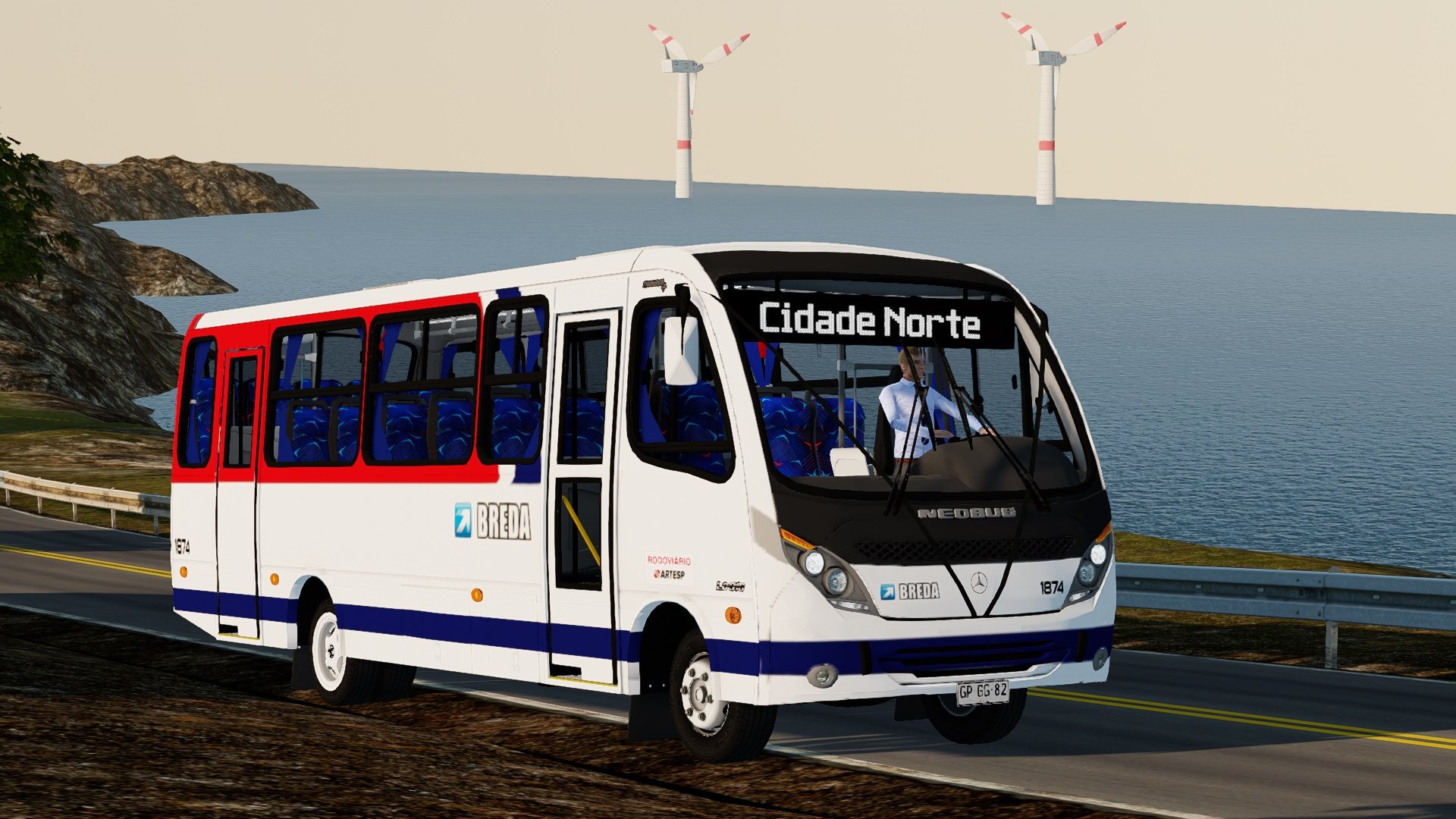 CHUVA FORTE + NEOBUS THUNDER 2016 MB LO 916 - ≪PROTON BUS