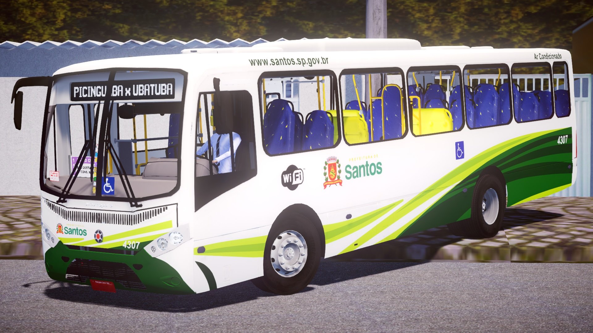 Marcopolo Senior MIDI OF-1519 BlueTec 5 padrão Santos Weedw