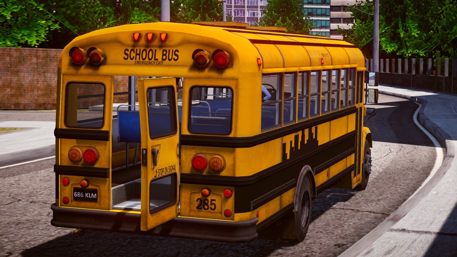 proton bus simulator) Review mod School Bus (Ônibus escolar