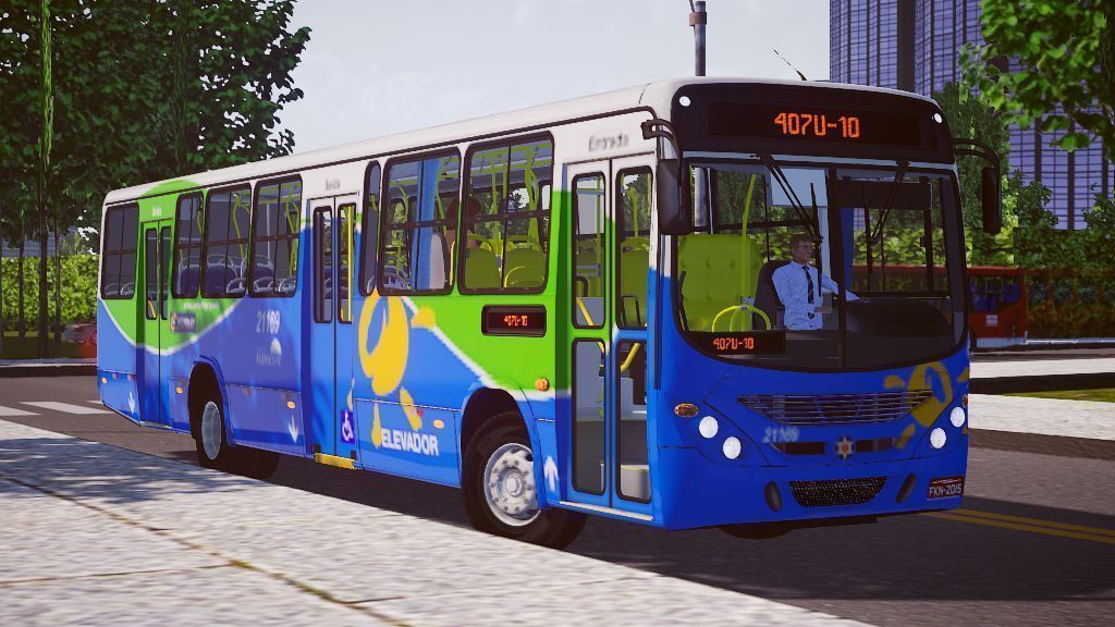 Skin da Verde Bus para o Marcopolo Torino 2007 MB OF-1722M (nativo) - Proton  Bus - Lukas Gameplays