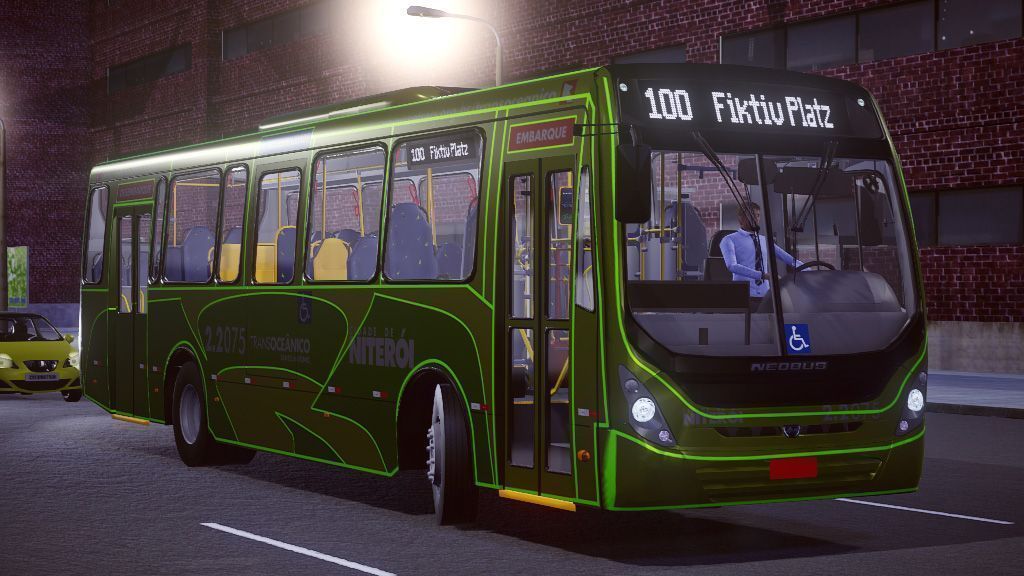 🟡proton bus simulator - ônibus velho na rota! mb of-1519! + skin 