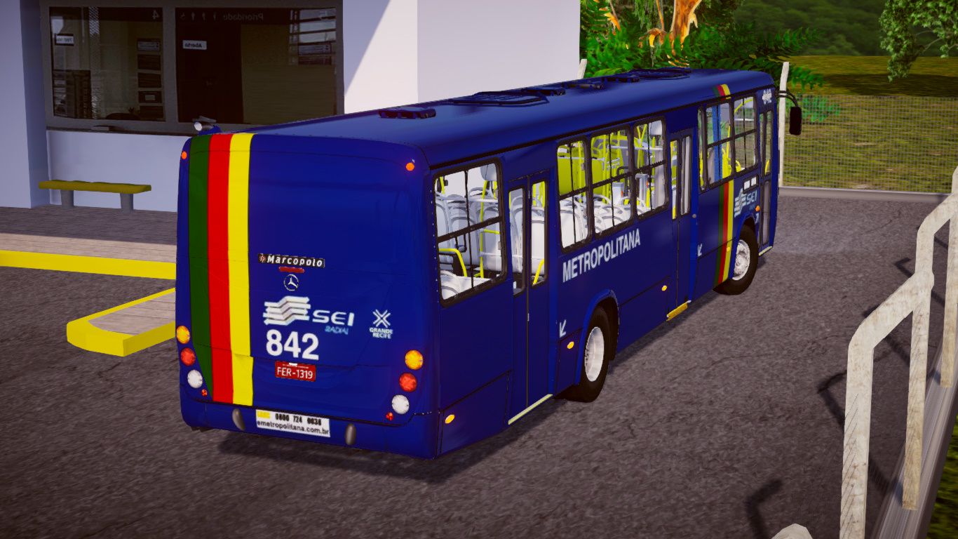 Skin da Verde Bus para o Marcopolo Torino 2007 MB OF-1722M (nativo) - Proton  Bus - Lukas Gameplays