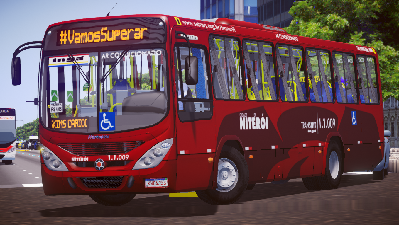 🟡proton bus simulator - ônibus velho na rota! mb of-1519! + skin 