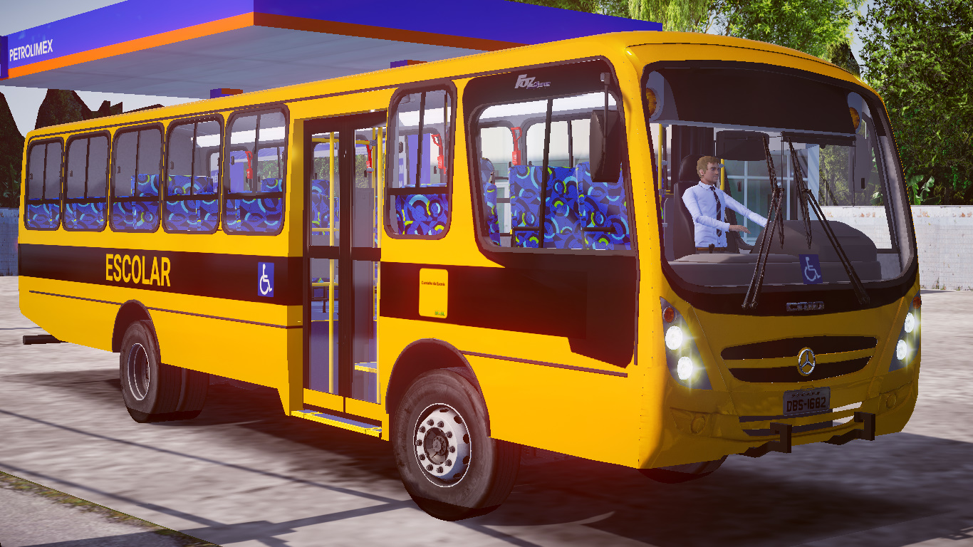 Ônibus Escolar Caio Foz Super Agrale 15.0 - Proton Bus Mods 