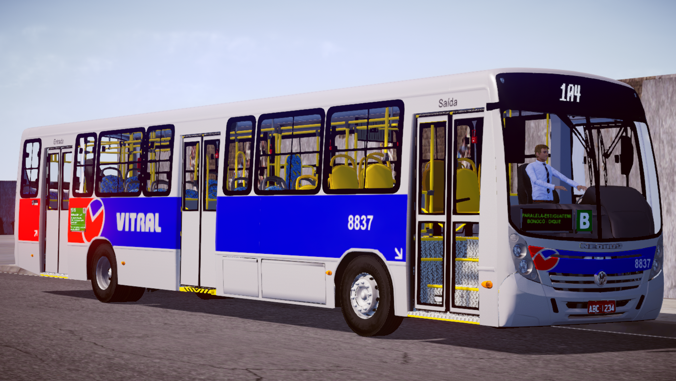 Busscar Micruss 1999 MB LO-914 para o Proton Bus Simulator/Road