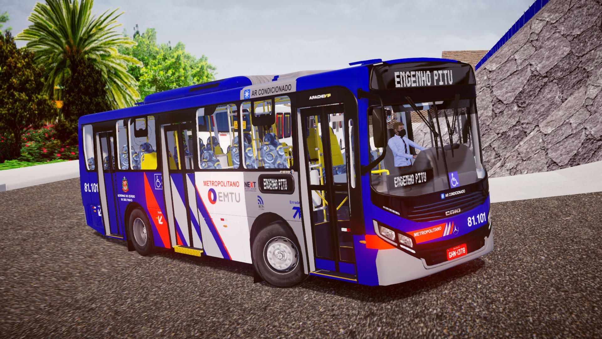 CAIO APACHE VIP V 1519 NA LINHA 909 CIDADE ALTA MAPA ZN FASE 4 EM PROTON BUS  G29 in 2023