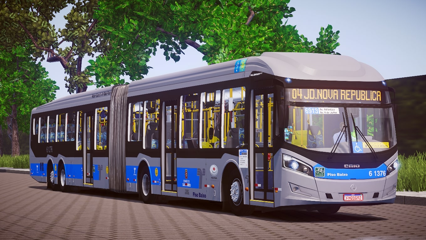 New Caio Millennium BRT II Articulated Bus Driving  Proton Bus Simulator  Urbano Android Gameplay 