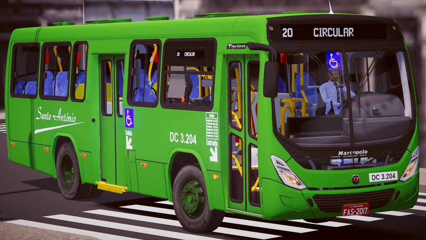 🔵 [PROTON BUS SIMULATOR] MAPA ESCOLAR - MARCOPOLO TORINO 2014 VW