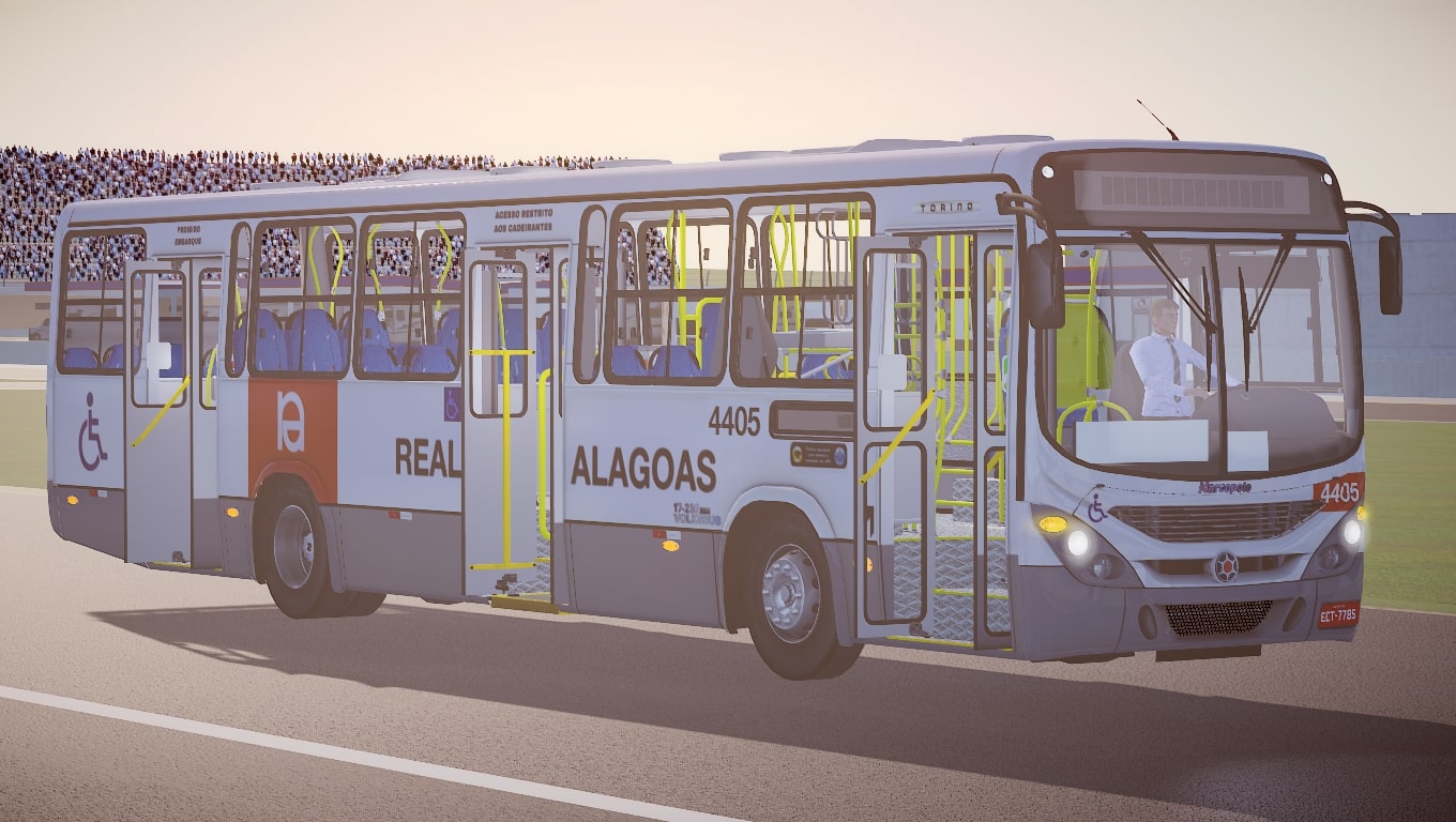 Marcopolo Torino 2007 “ano 2014” VW 17.230 OD Euro V padrão Real Alagoas  (fase2) – Proton Bus Simulator - Lukas Gameplays