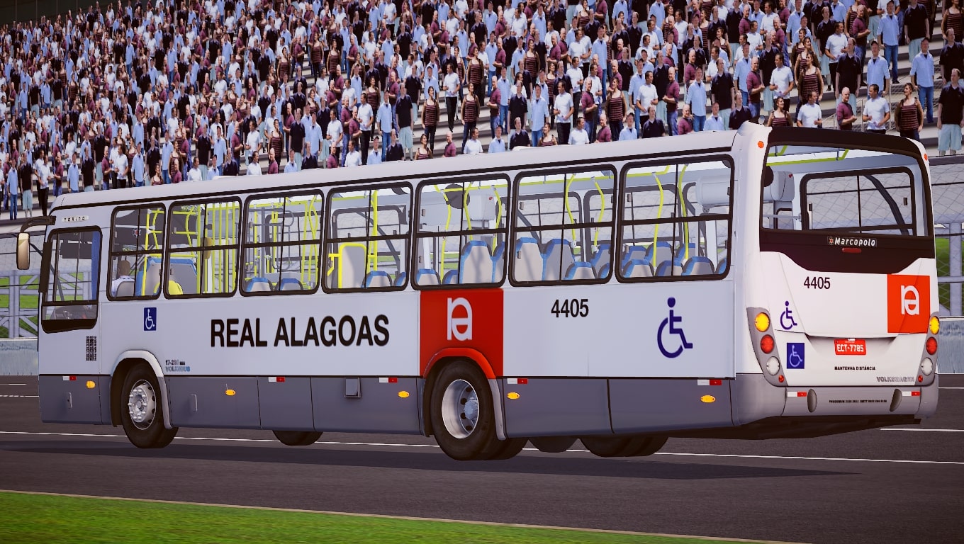 Marcopolo Torino 2007 “ano 2014” VW 17.230 OD Euro V padrão Real Alagoas  (fase2) – Proton Bus Simulator - Lukas Gameplays