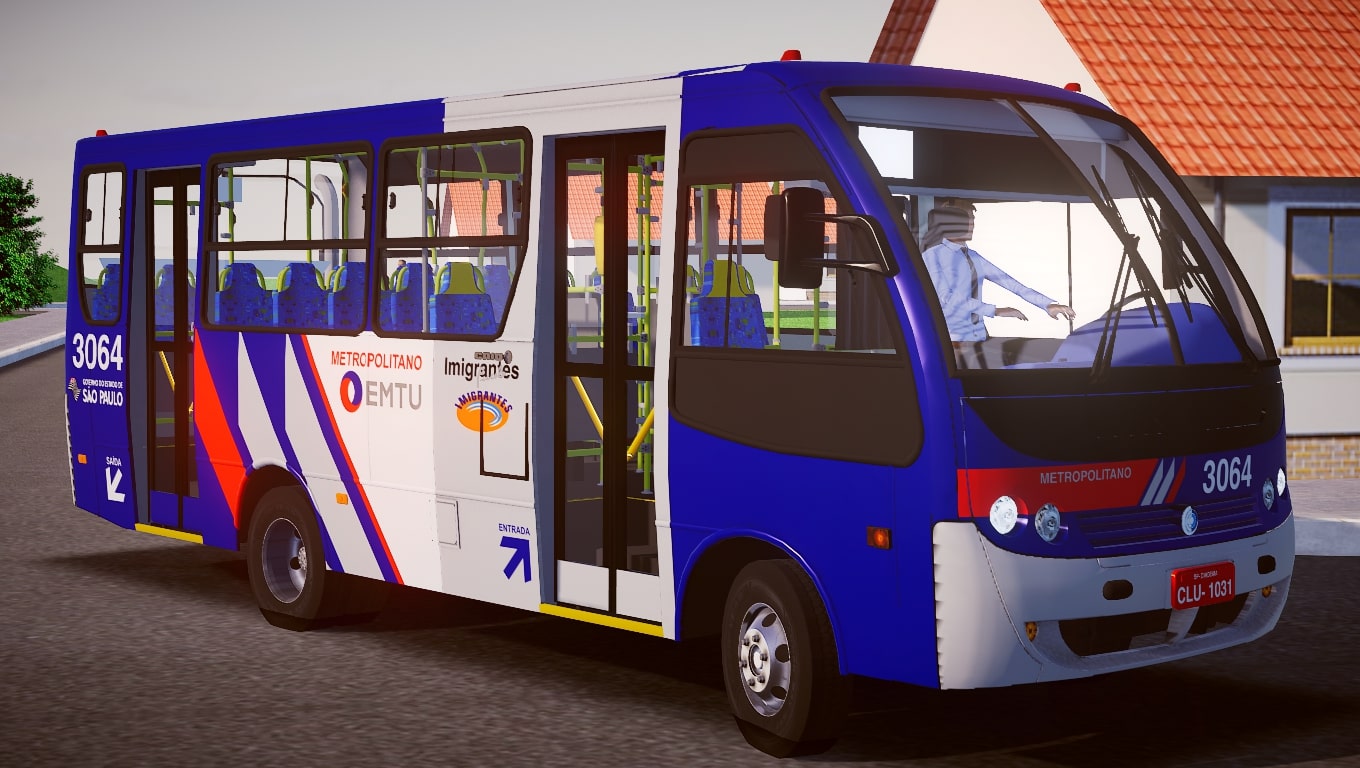 Marcopolo Senior Midi Escolar MB OF-1418 - Proton Bus Mods 